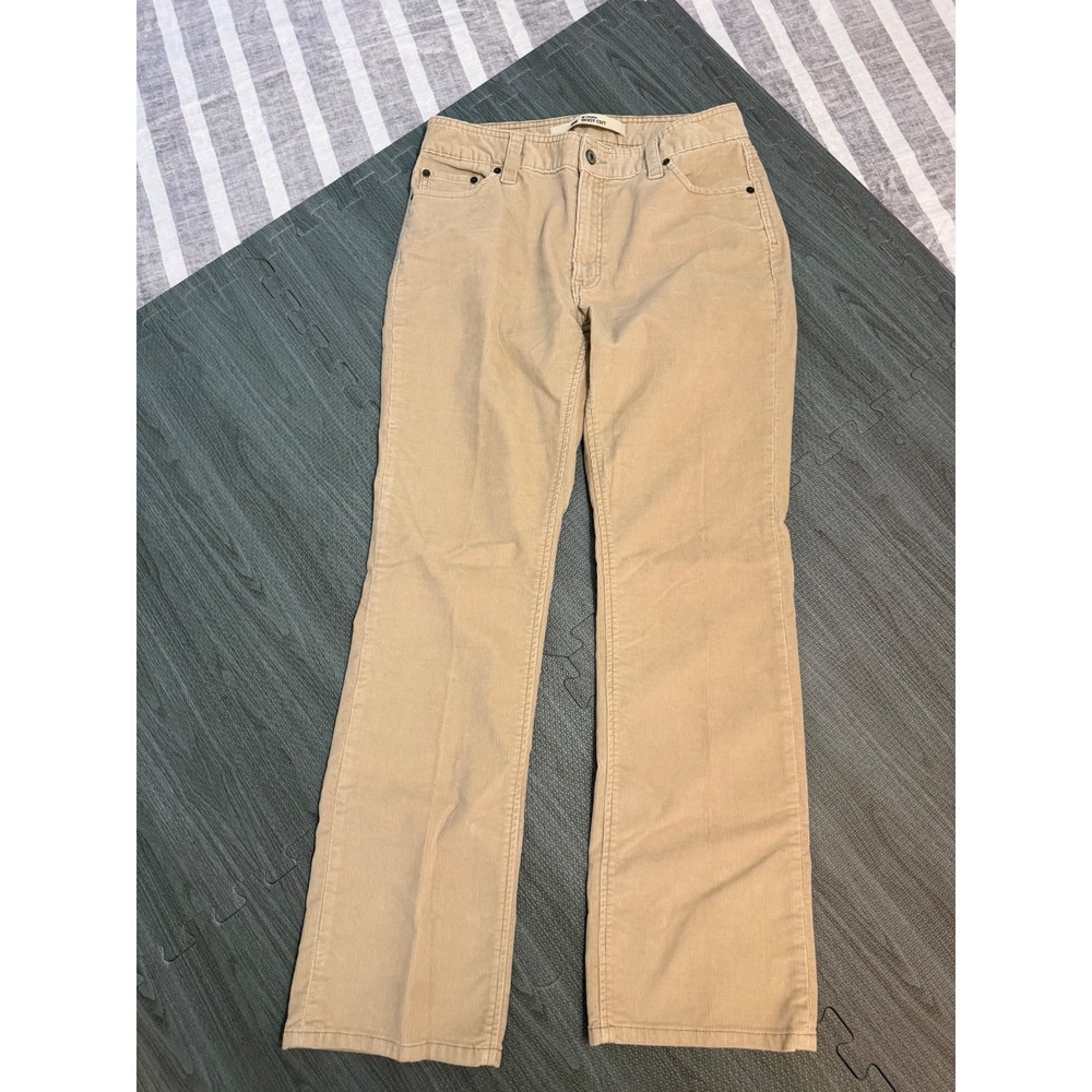 Gap‎ Original Boot Cut Corduroy Pants Womens 10R Tan Beige Mid Rise Y2K